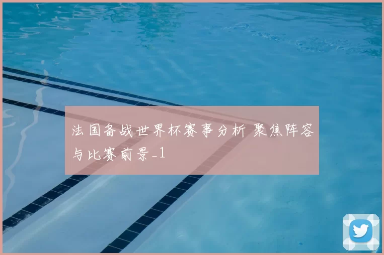 法国备战世界杯赛事分析 聚焦阵容与比赛前景_1