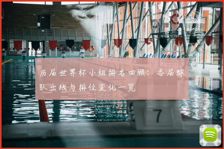 历届世界杯小组排名回顾：各届球队出线与排位变化一览