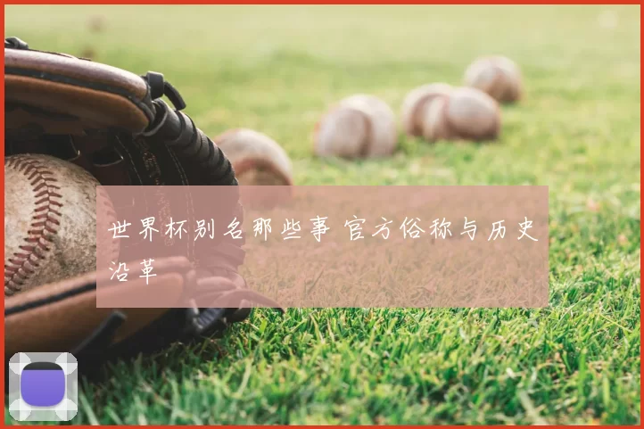 世界杯别名那些事 官方俗称与历史沿革
